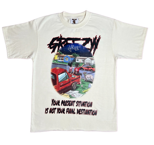 Cream “FINAL DESTINATION” shirt