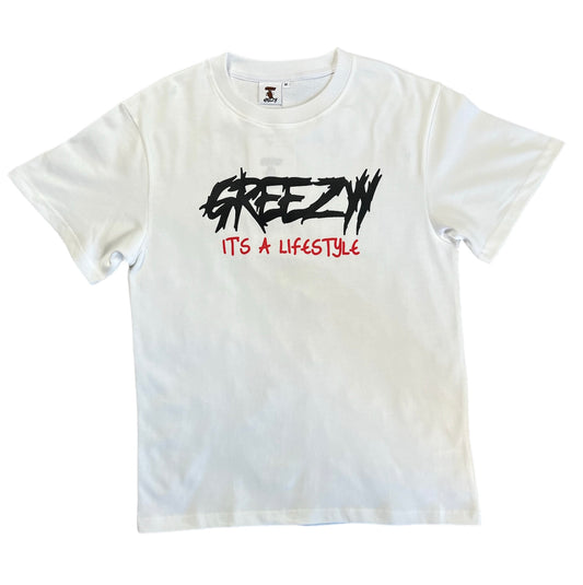 White " IT'S A LIFESTYLE" T-Shirt