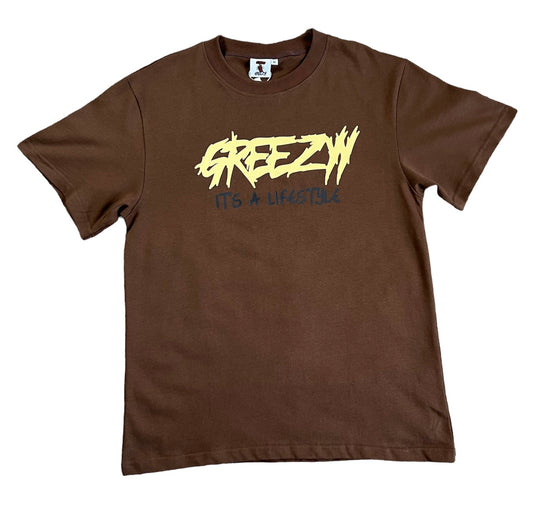 Brown " IT'S A LIFESTYLE" T-Shirt